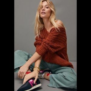 Anthropologie Pilcro Luna Pointelle Tunic Sweater